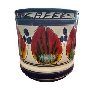Hand Created Bellarte Allegria Italian Colorful Utensil Pot